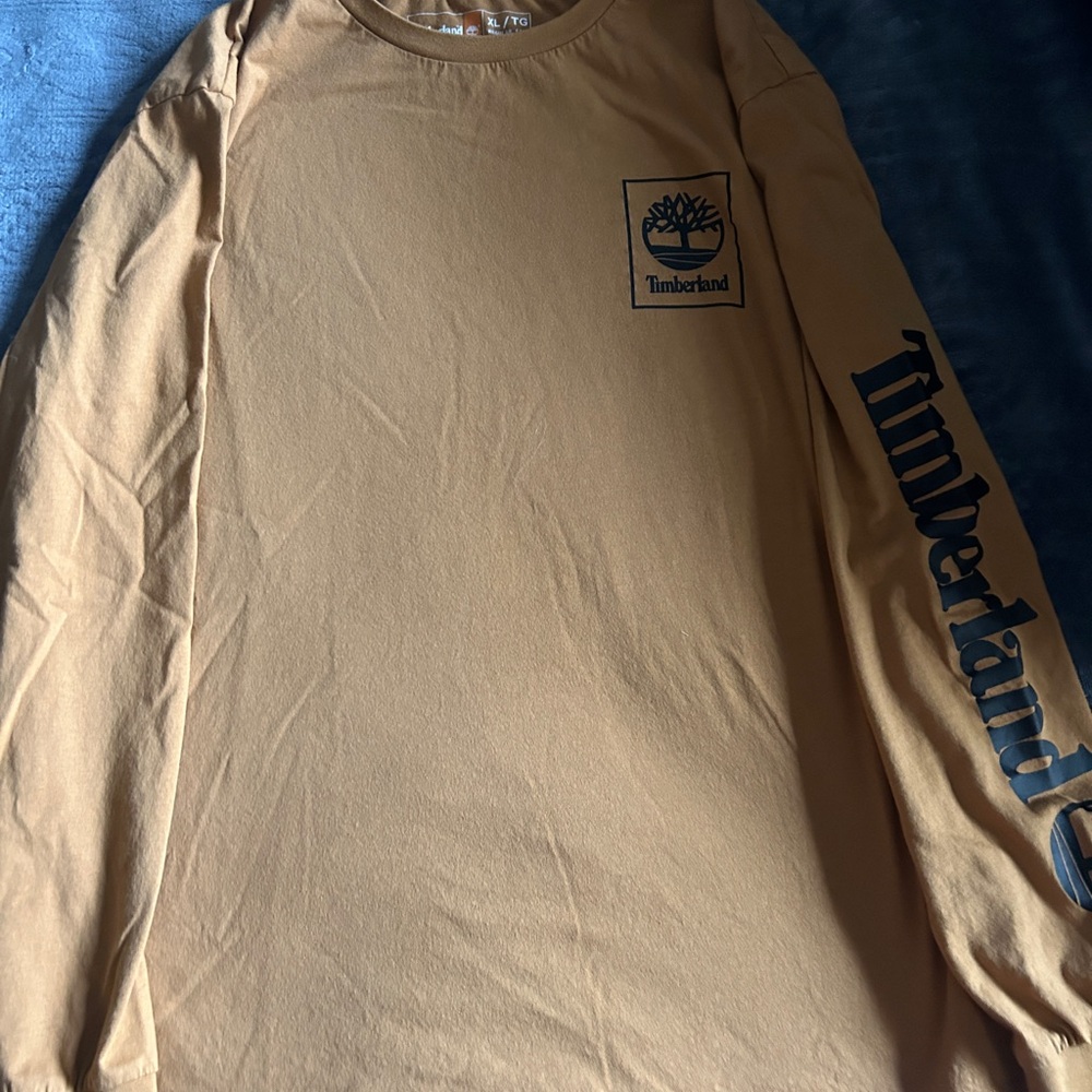 Timberland Men's Camel Long Sleeve Tee